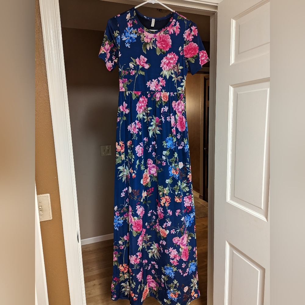 Pinkblush Floral Maxi Maternity Dress